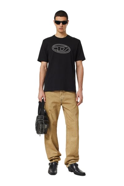 T-Shirts Nero Diesel T-Just-Bigoval Uomo