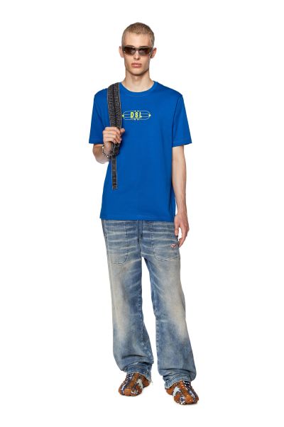 Diesel Uomo Blu T-Shirts T-Just-K5