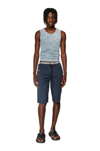 Pantaloni E Shorts D-Krooley-Short Jogg Uomo Blu Diesel