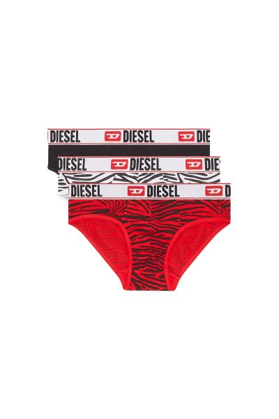Diesel Rosso/Nero Underwear Uomo Umbr-Andrethreepack