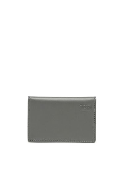Grigio/Verde Diesel Portafogli Uomo Bi-Fold Card Holder