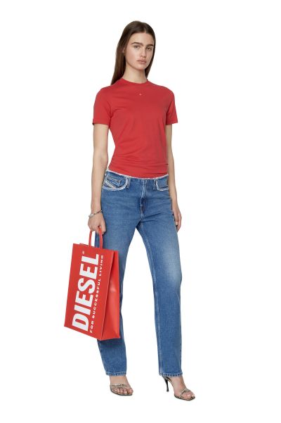 Donna T-Shirts E Tops Rosso Diesel T-Reg-Microdiv