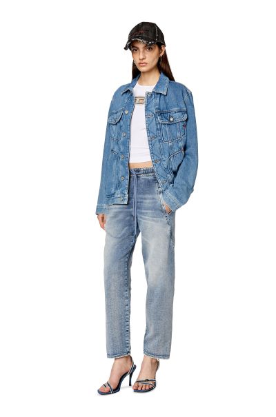 Diesel Jeans Blu Medio Donna Boyfriend 2031 D-Krailey Joggjeans® 068Fl