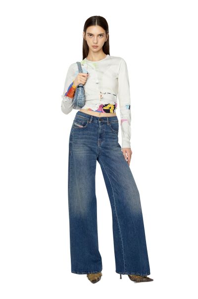 Blu Scuro Bootcut And Flare Jeans 1978 D-Akemi 09E66 Donna Diesel Jeans