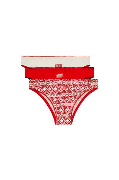 Diesel Ufpn-Bonitas-X-Threepack Rosso/Bianco Underwear Donna