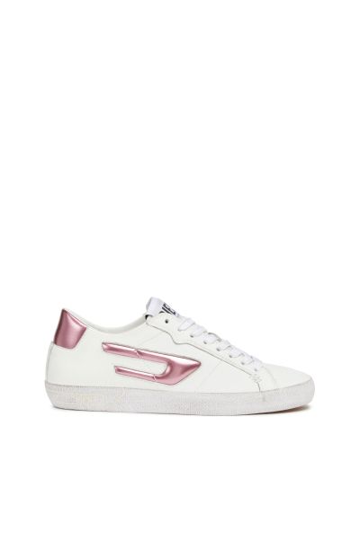 Diesel Donna Bianco/Rosa Sneakers S-Leroji Low W